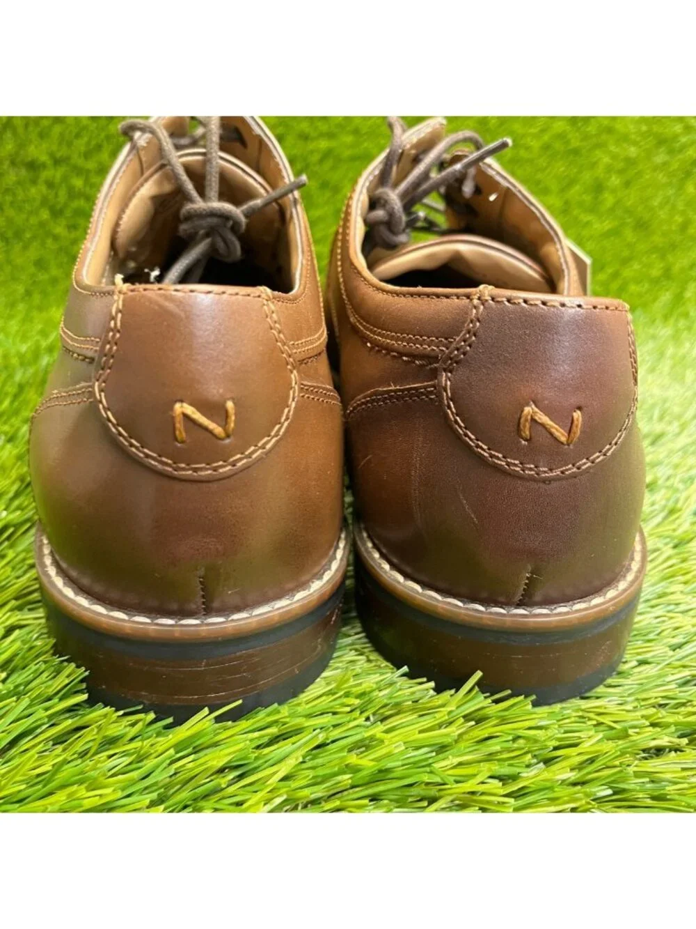 Nunn Bush Westwood Mens Size 10 Brown Classic Cap Toe Oxford Dress Shoes